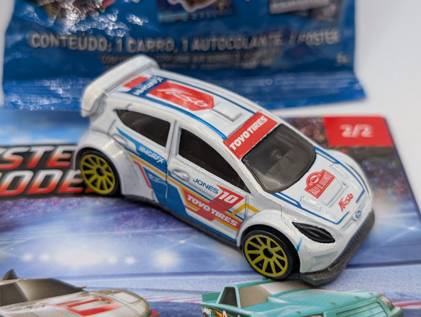 2019 Hot Wheels Mystery Models '12 Ford Fiesta White LOOSE