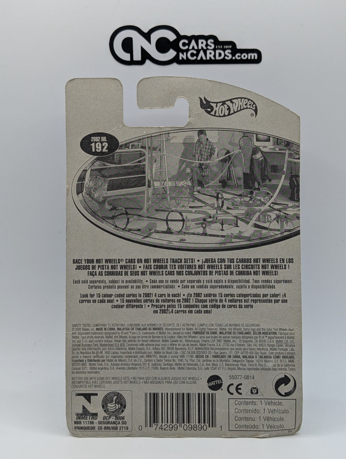 2002 Hot Wheels Nomadder What Green #192 (Card Damage)