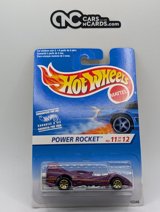 1995 Hot Wheels First Editions 11/12 Power Rocket Purple 13348 (Soft Corners)