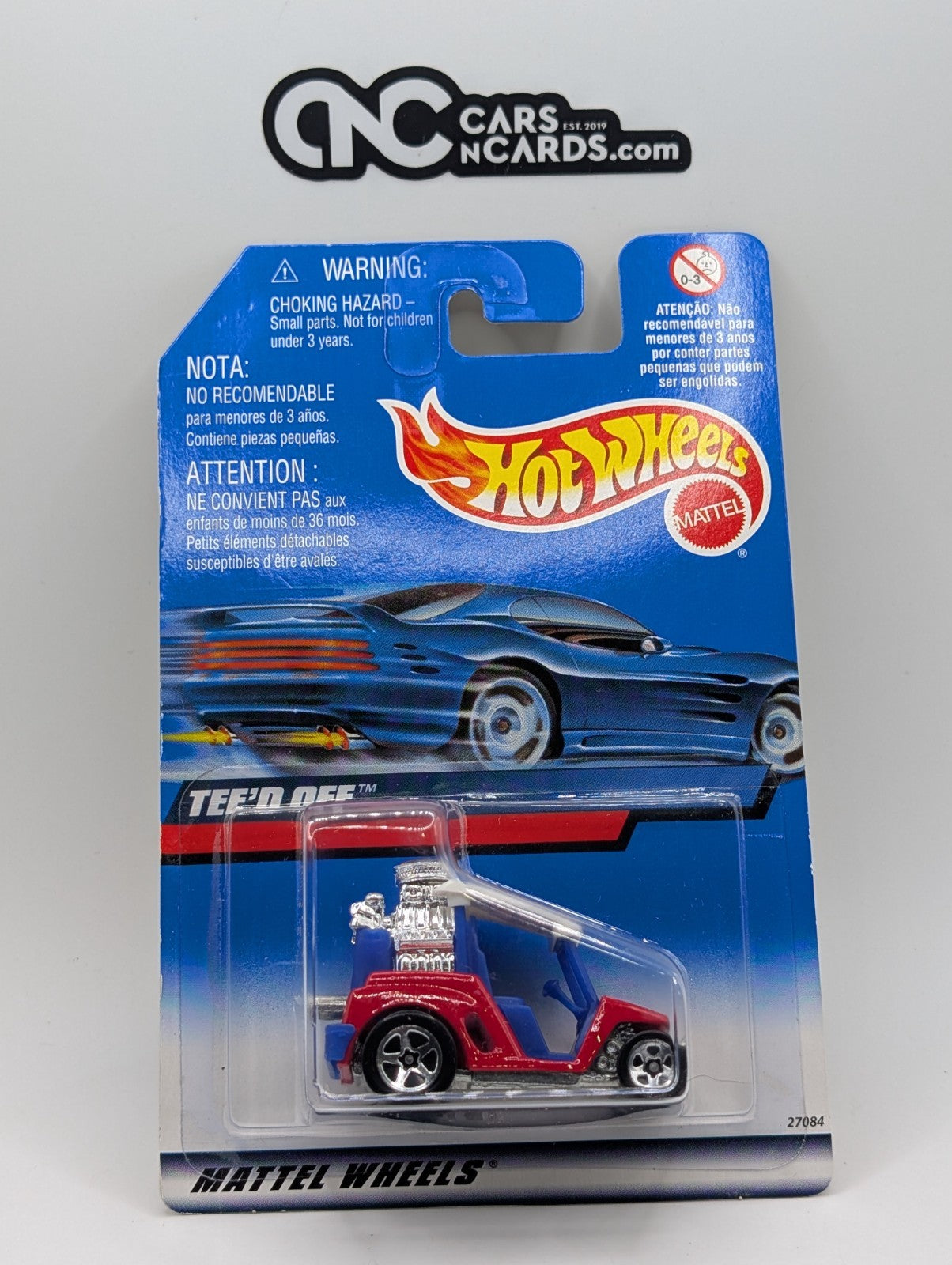 2002 Hot Wheels Tee'd Off Red 27084 (Card Damage)