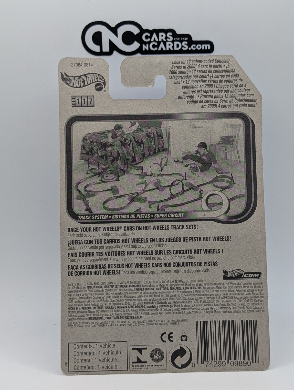 2002 Hot Wheels Tee'd Off Red 27084 (Card Damage)