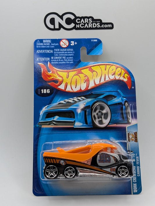 2003 Hot Wheels Work Crewsers 9/10 Cabbin' Fever Orange #186 (Soft Corners)
