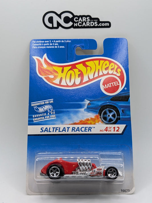 1997 Hot Wheels First Editions 4/12 Saltflat Racer Red 16673 (Soft Corners)