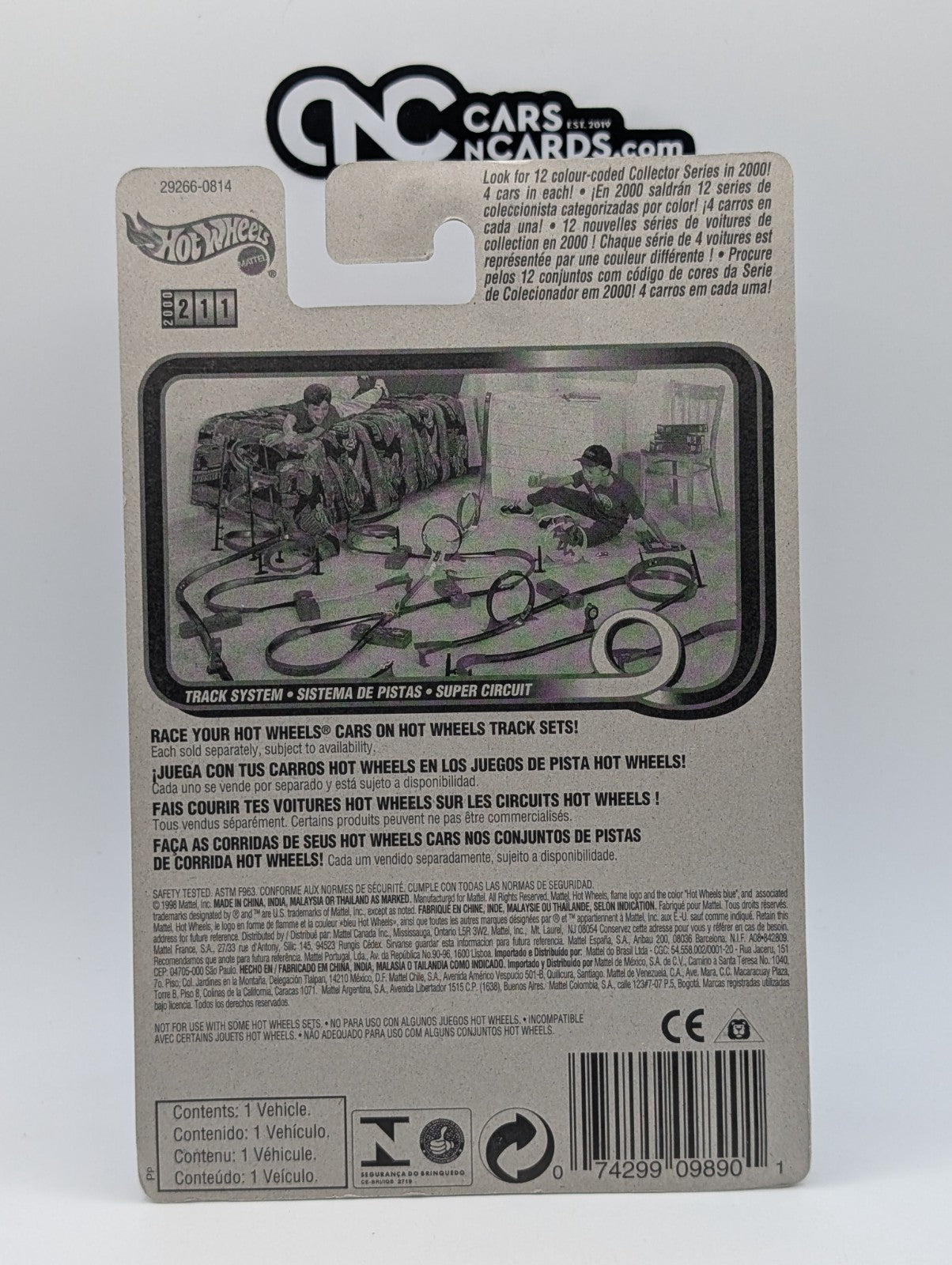 2000 Hot Wheels Tow Jam Blue #211 (Soft Corners)
