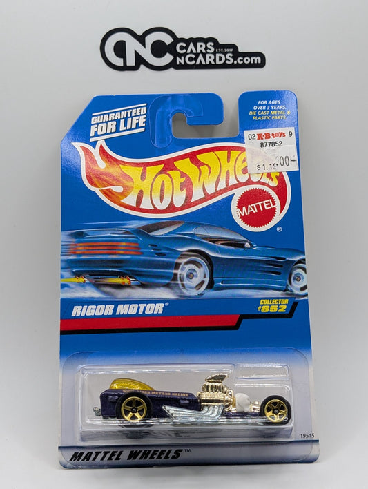 1998 Hot Wheels Rigor-Motor Purple 19515 (Card Damage)