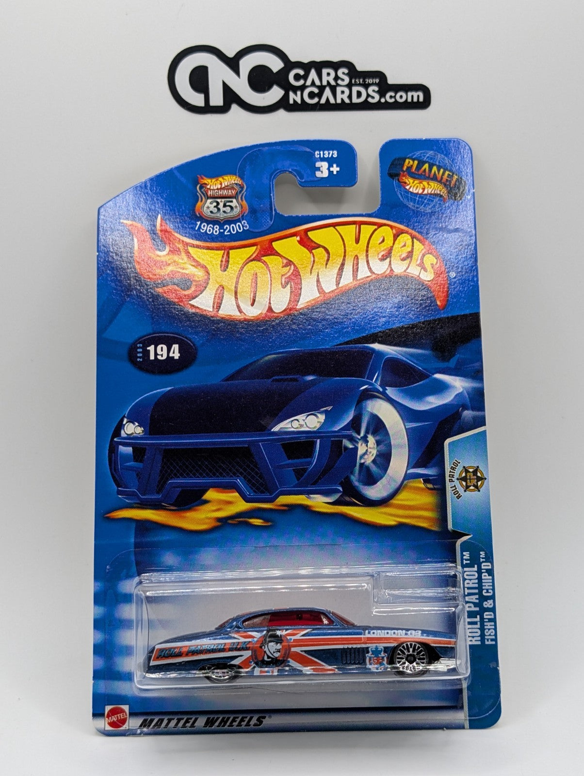 2003 Hot Wheels Roll Patrol Fish'd & Chip'd #194 (Soft Corners)