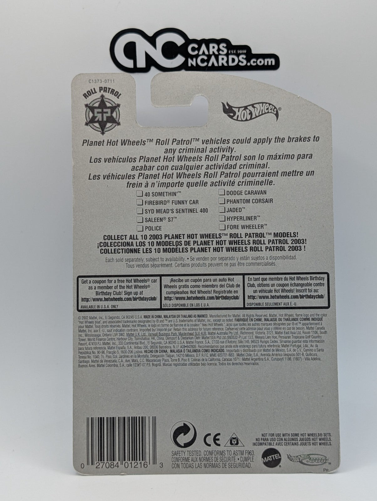 2003 Hot Wheels Roll Patrol Fish'd & Chip'd #194 (Soft Corners)