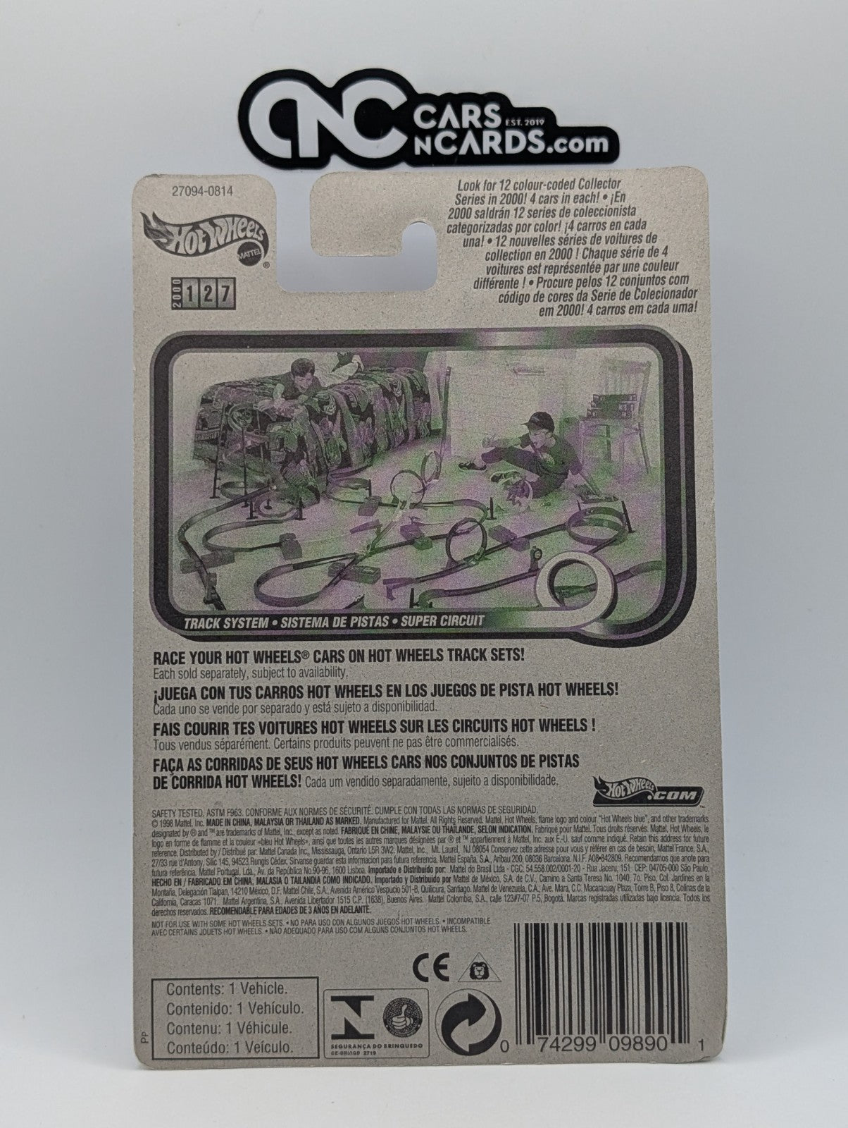 2000 Hot Wheels Track T White 27094 (Soft Corners)
