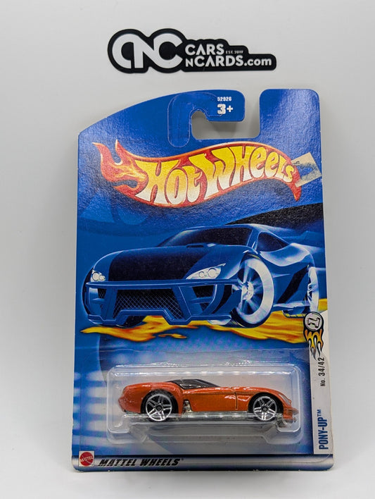 2000 Hot Wheels First Editions 34/42 Pony-Up Orange (Soft Corners)