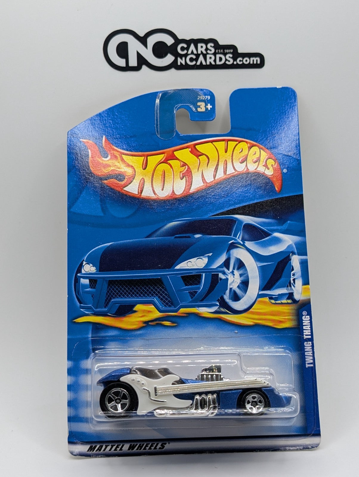 2000 Hot Wheels Twang Thang Blue #223 (Card Crease)