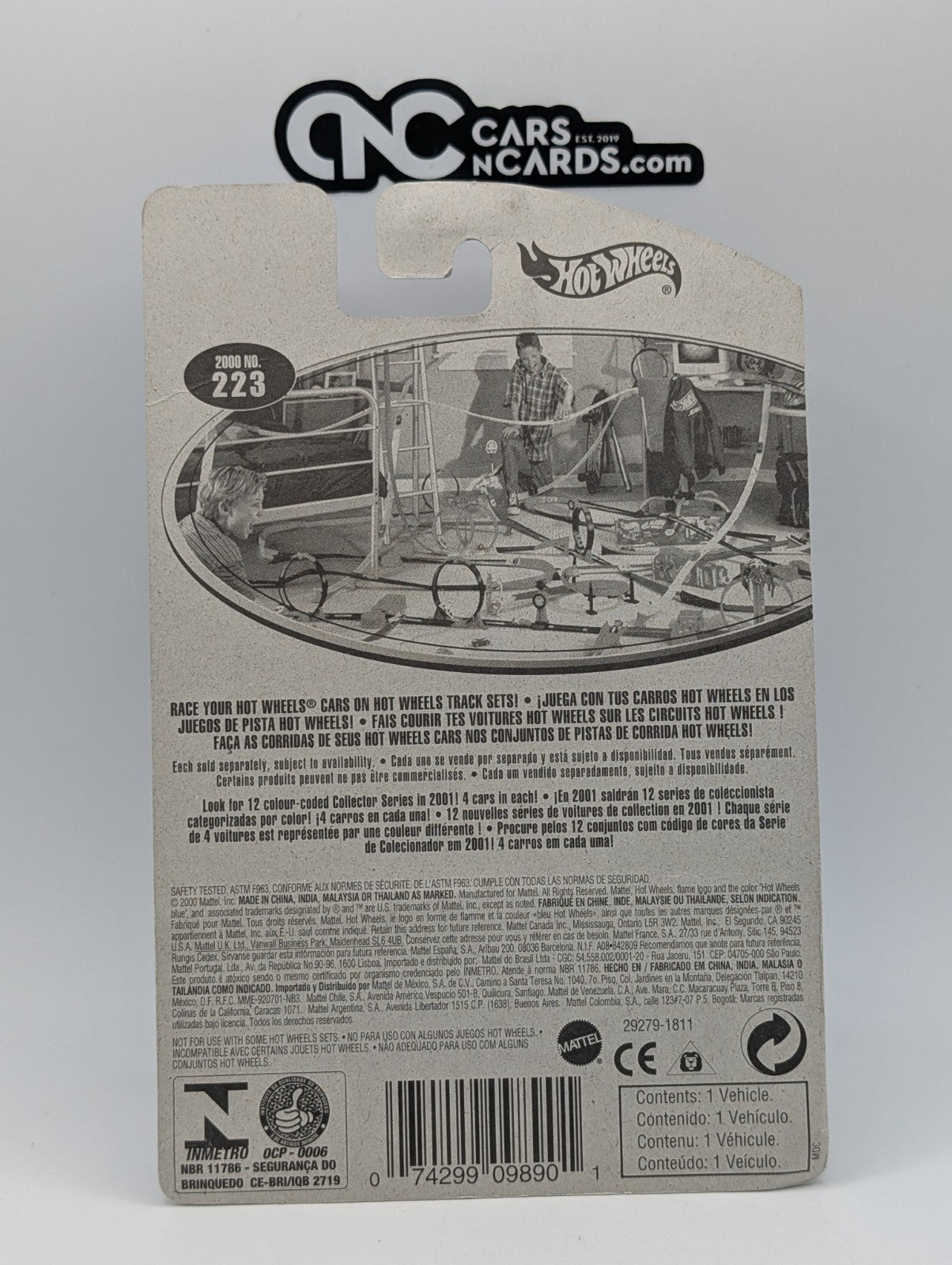 2000 Hot Wheels Twang Thang Blue #223 (Card Crease)