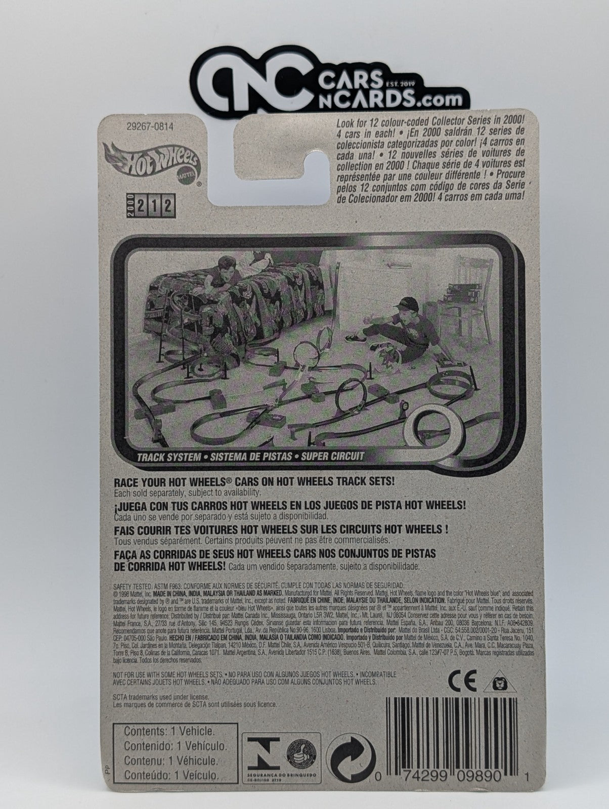 2000 Hot Wheels Double Vision Green #212 (Soft Corners)