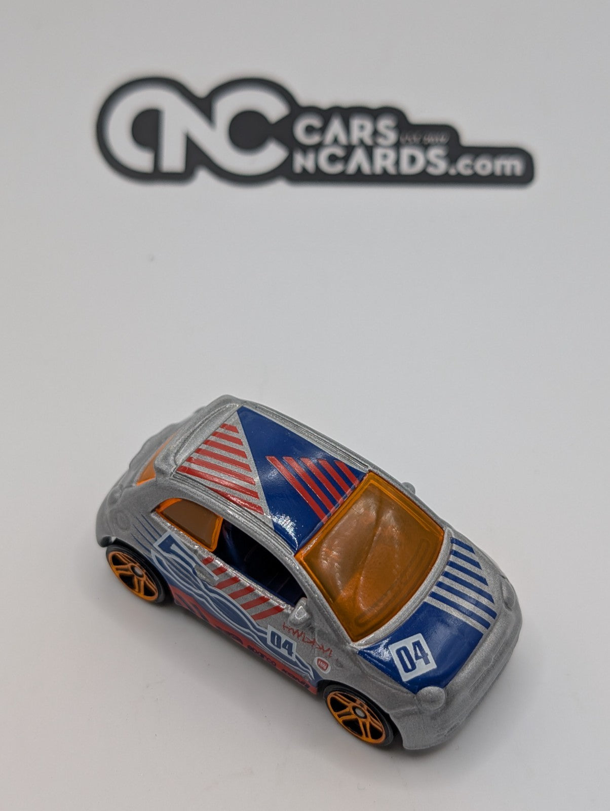 2018 Hot Wheels HW Daredevils 2/5 Fiat 500 Silver LOOSE