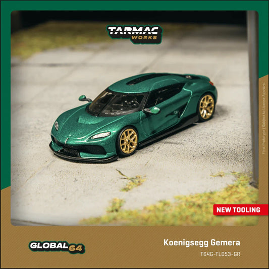 TARMAC WORKS GLOBAL64 1:64 Koenigsegg Gemera Green T64G-TL053-GR