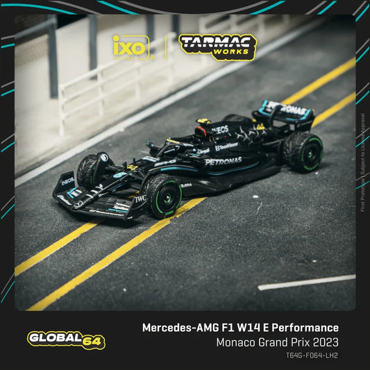 TARMAC WORKS GLOBAL64 1:64 Mercedes-AMG F1 W14 Lewis Hamilton Monaco Grand Prix