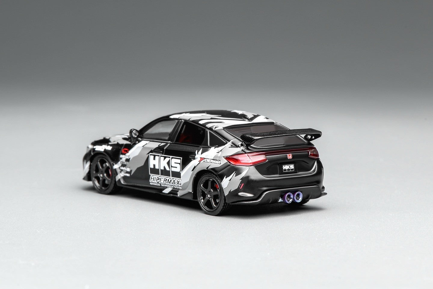 Motorhelix 1:64 Honda Civic TYPE R (FL5) HKS Matte Black M65320