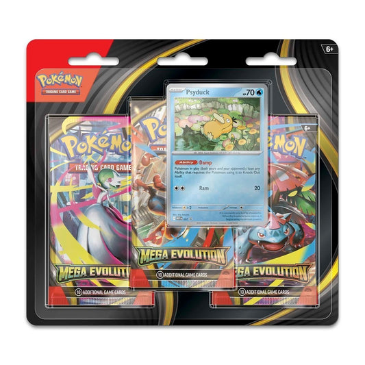 Pokemon Mega Evolution Base Set 3 Pack Blister Psyduck