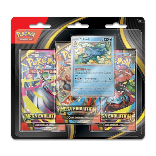 Pokemon Mega Evolution Base Set 3 Pack Blister Golduck