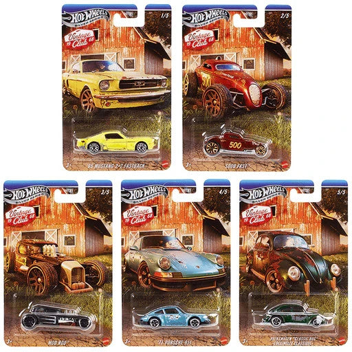 2025 Hot Wheels Vintage Club Series Full Set of 5 Cars