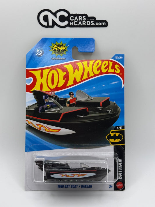 2026 Hot Wheels Batman 3/5 1966 Bat Boat Black
