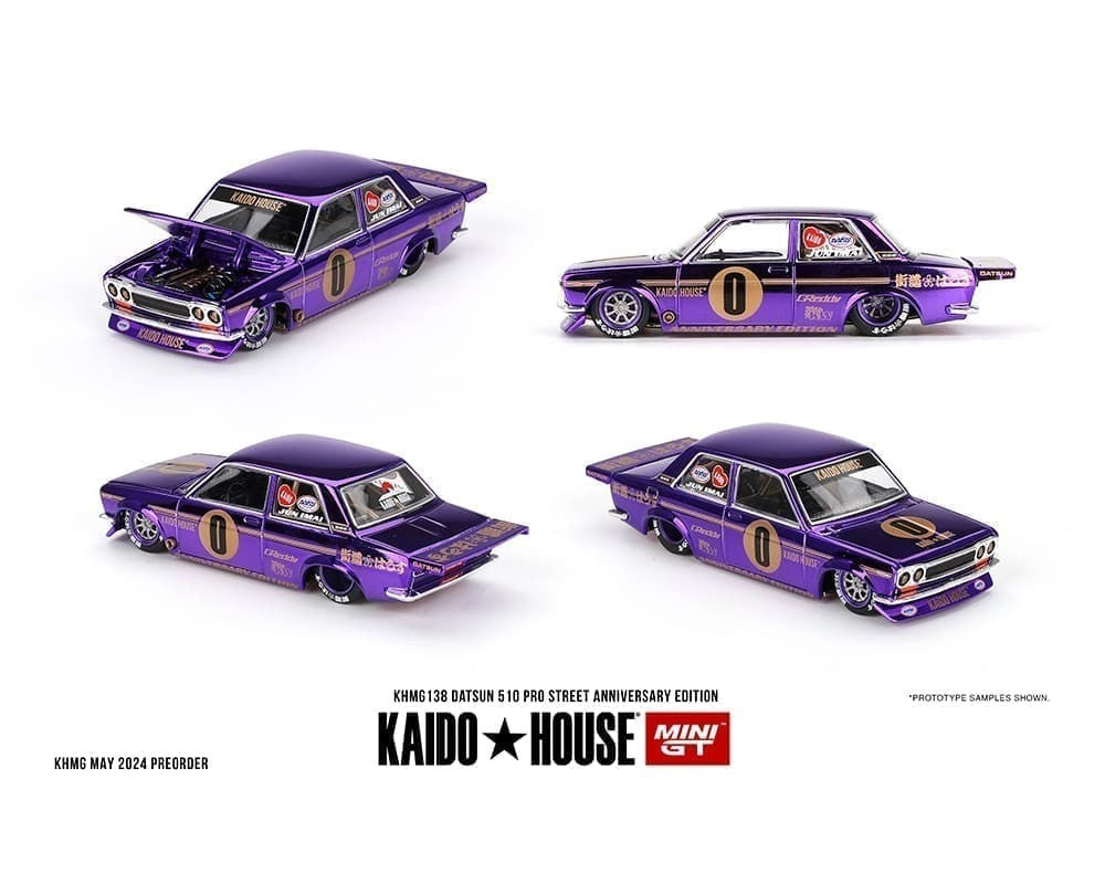 Kaido House x Mini GT 1:64 Datsun 510 Pro Street Anniversary KHMG138 Sealed Box