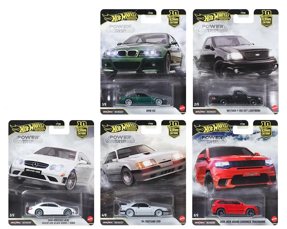 2026 Hot Wheels Premium Car Culture 10th Anniversary Power Trip Full Set of 5