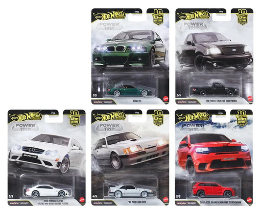 2026 Hot Wheels Premium Car Culture 10th Anniversary Power Trip Full Set of 5
