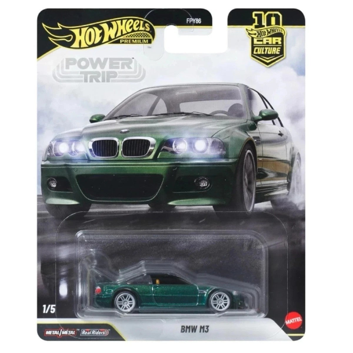 2026 Hot Wheels Premium Car Culture 10th Anniversary Power Trip 1/5 BMW M3 JKF30