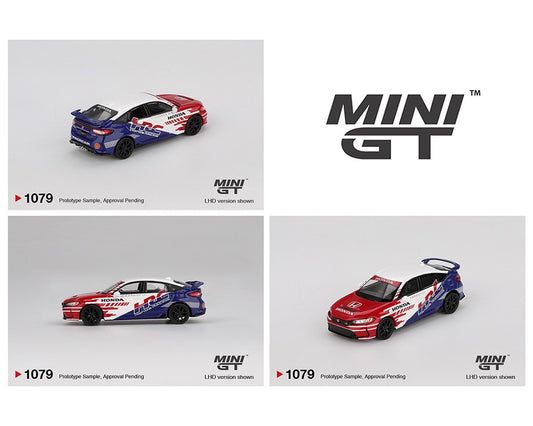 Mini GT 1:64 Honda Civic TYPE R 2024 Pace Car HRC – Mijo Exclusives MGT01079-BL