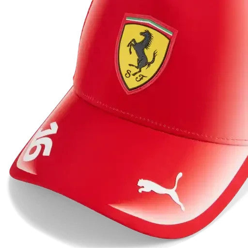 Scuderia Ferrari F1 2026 Charles Leclerc Team Trucker Hat - Puma Red