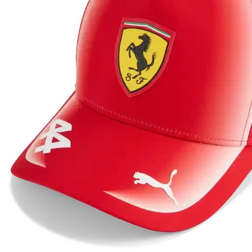 Scuderia Ferrari F1 2026 Lewis Hamilton Team Baseball Hat - Puma Red
