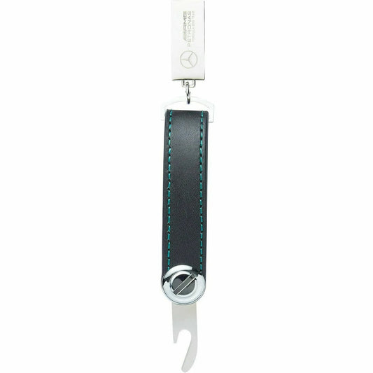 Mercedes Benz AMG Petronas F1 Leather Keychain