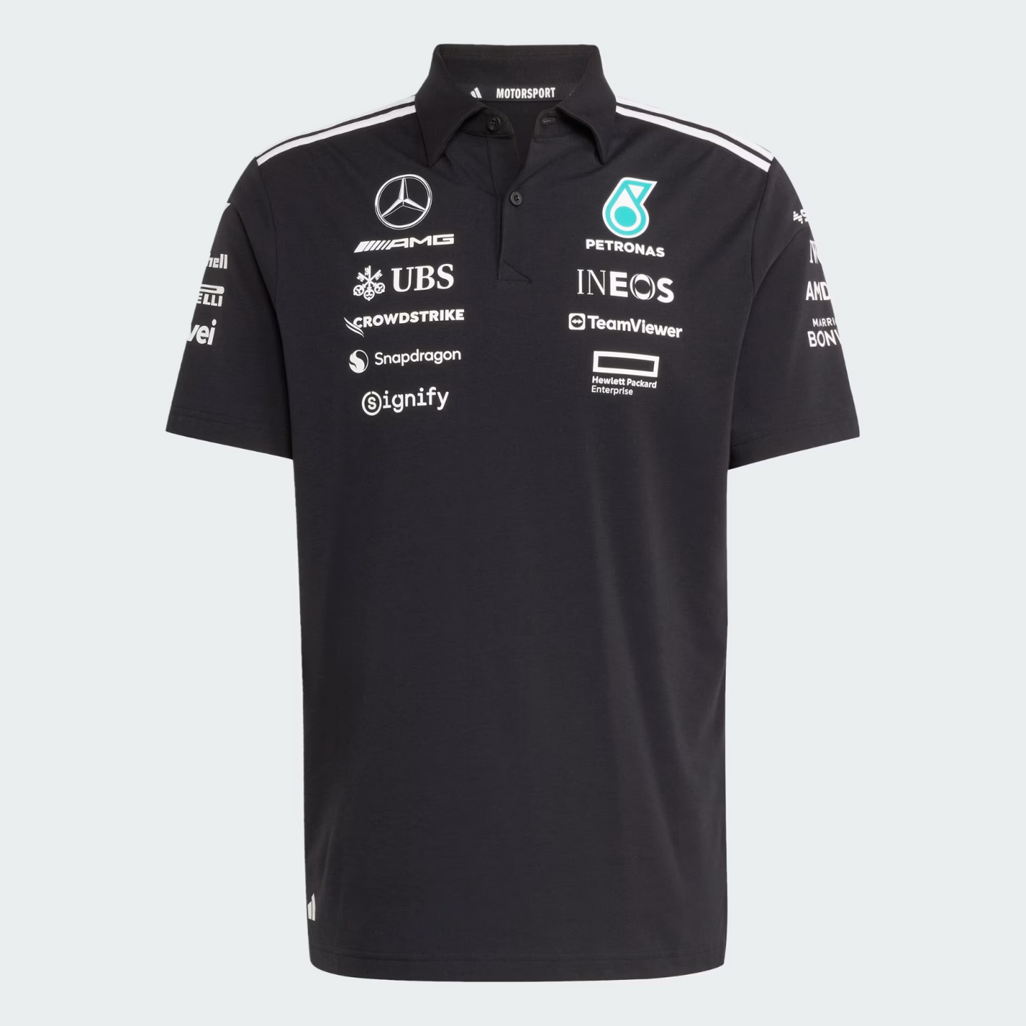 Mercedes - AMG Petronas Formula One 2026 Men's Team Polo Shirt - Black