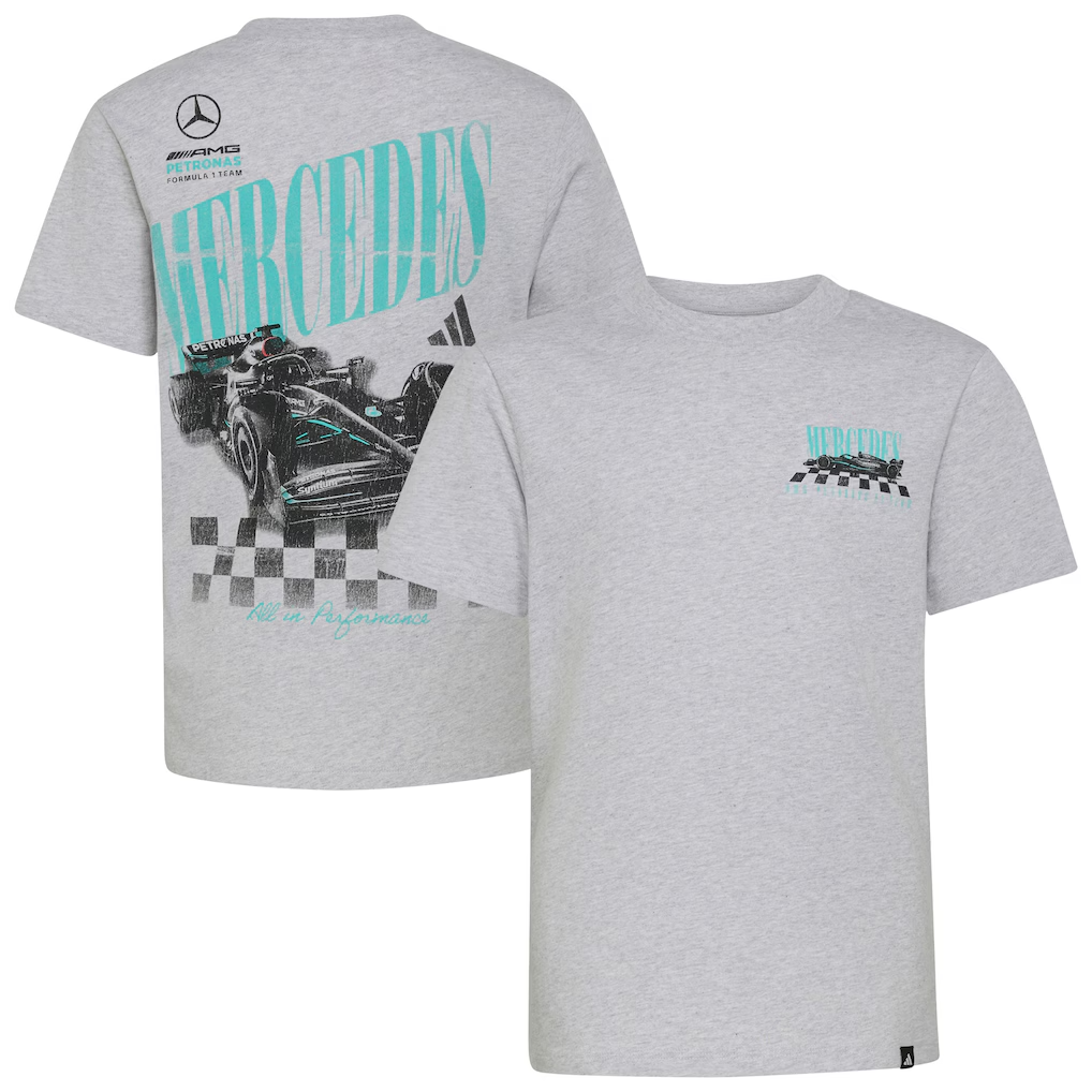Mercedes - AMG Petronas Formula One Men's Car Graphic T-Shirt - Grey