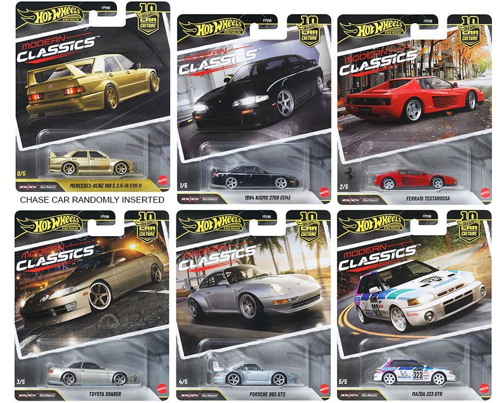 2026 Hot Wheels 1:64 Car Culture 10th S Case Modern Classics Factory Sealed Case