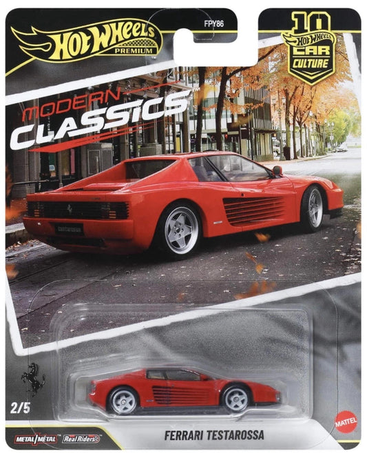 2026 Hot Wheels Car Culture 10th Anniversary Modern Classics Ferrari Testarossa