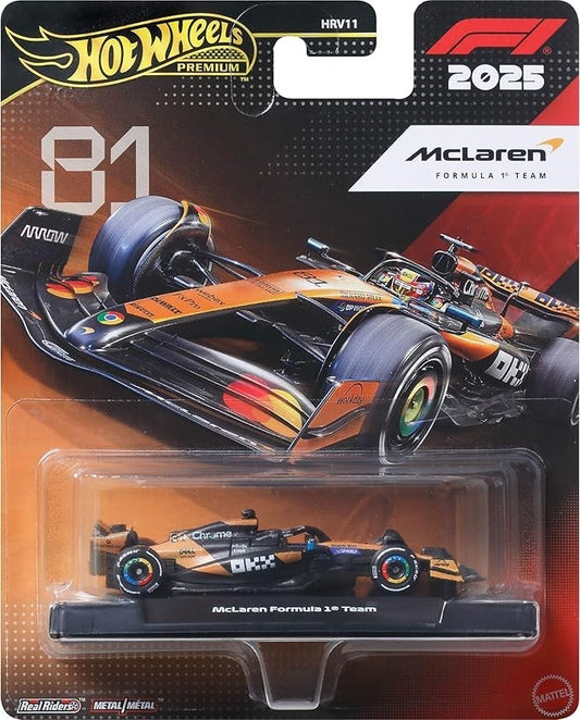 2026 Hot Wheels Premium 1:64 F1 2025 Racing Premium Oscar Piastri McLaren #81