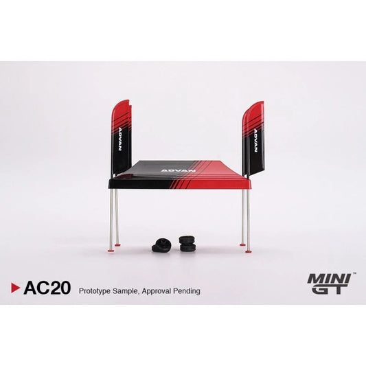 Mini GT Advan Paddock Service Tent Set 1:64 Scale AC20