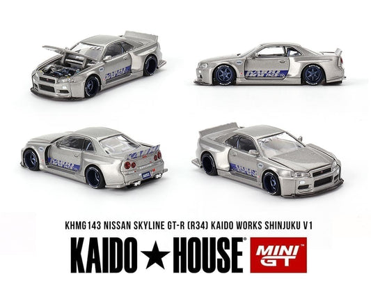 Kaido House Nissan Skyline GT-R (R34) Kaido Works Shinjuku V1 KHMG143 Open Box