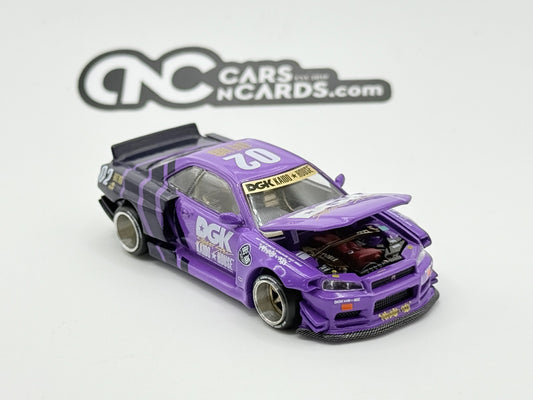 Mini GT Kaido House DGK Nissan Skyline GT-R R34 Open Box Rare