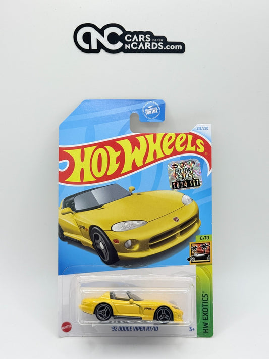 2024 Hot Wheels RLC Factory Sealed HW Exotics 6/10 '92 Dodge Viper RT/10