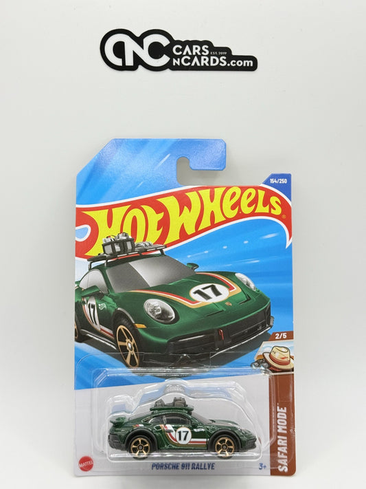 2025 Hot Wheels Safari Mode 2/5 Porsche 911 Rallye Green