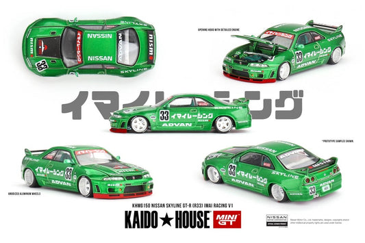 Kaido House x Mini GT 1:64 KHMG150 Nissan Skyline GT-R (R33) IMAI Open Box