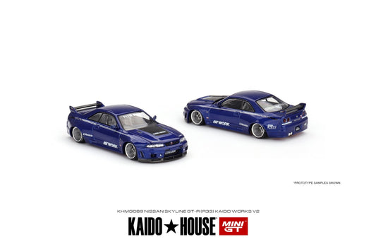 Kaido House x Mini GT 1:64 Nissan Skyline GT-R R33 V2 KHMG089 Open Box