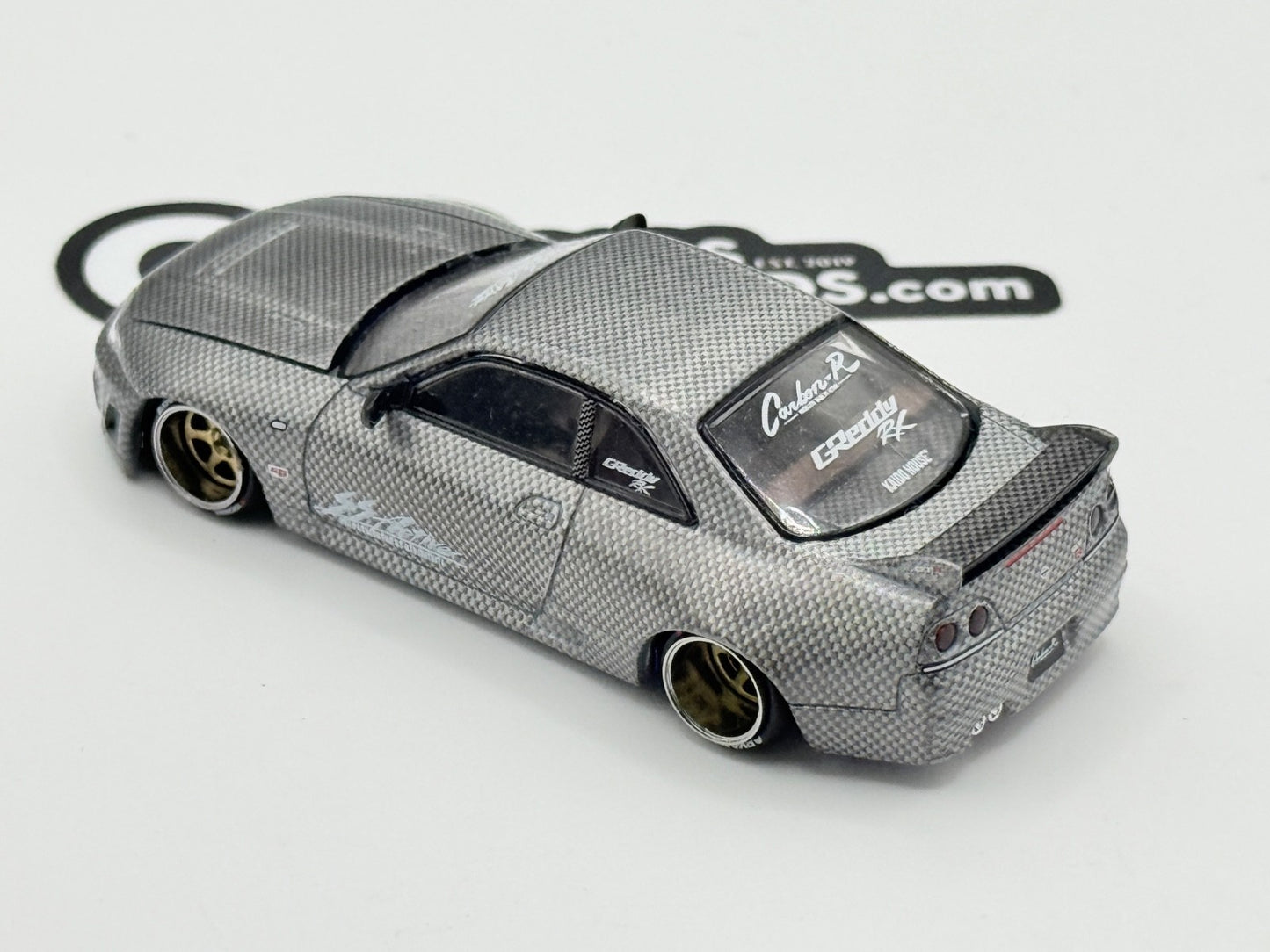 Kaido House x Mini GT KHMG116 Nissan Skyline GT-R (R33) Active Carbon R CHASE