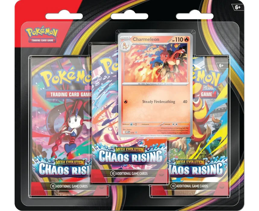 POKEMON TCG MEGA EVOLUTION ME04 CHAOS RISING 3 PACK BOOSTER PACK