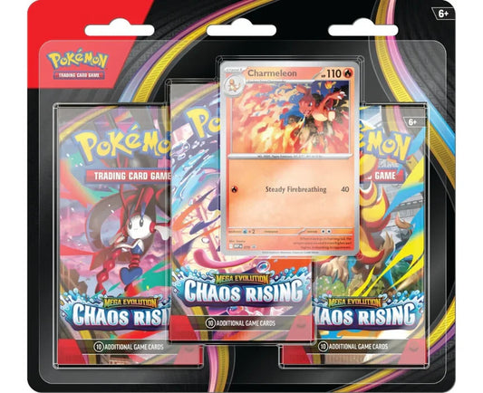 POKEMON TCG MEGA EVOLUTION ME04 CHAOS RISING 3 PACK BOOSTER PACK