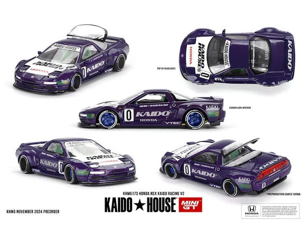 Kaido House x Mini GT KHMG173 Honda NSX Kaido Racing V2 Open Box