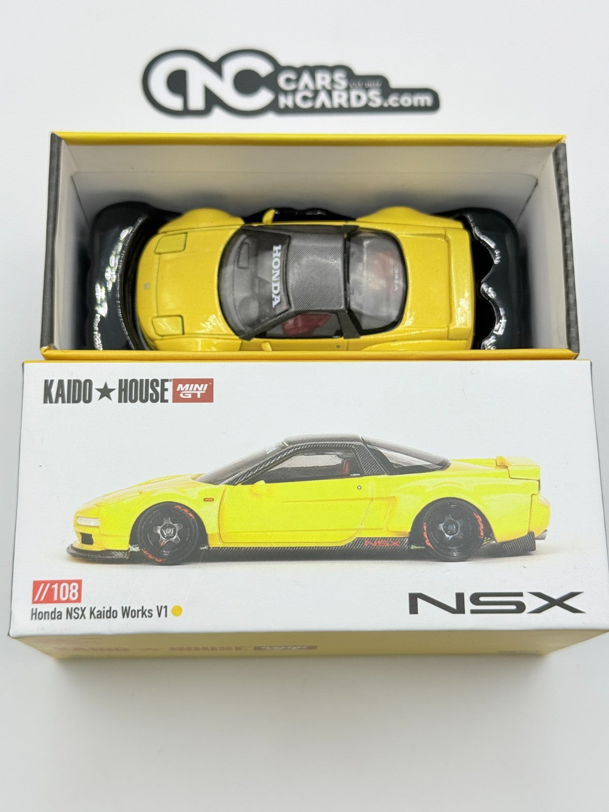 Kaido House x Mini GT KHMG108 Honda NSX Kaido Works V1 Open Box