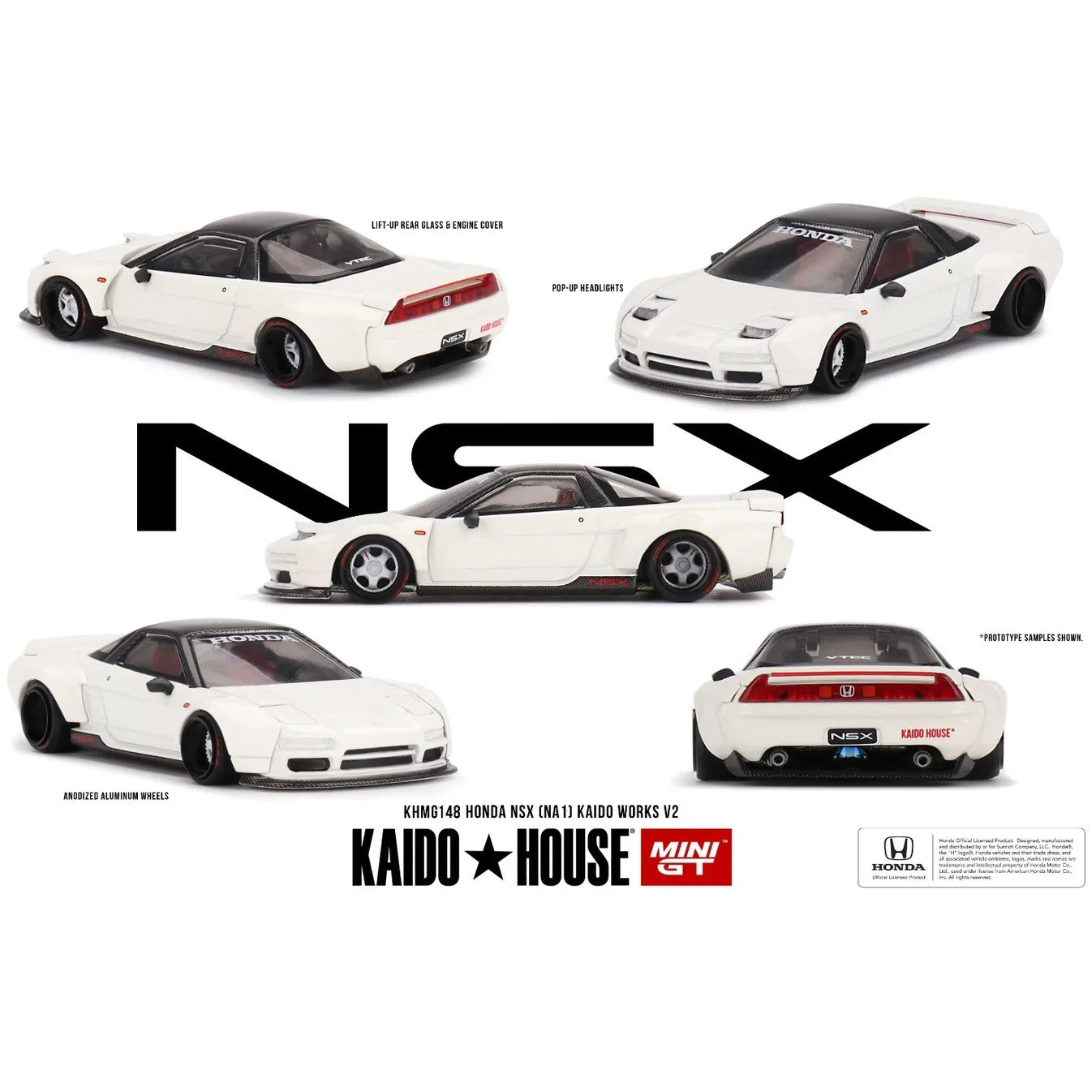 Kaido House x Mini GT KHMG148 Honda NSX Kaido Works V2 Open Box